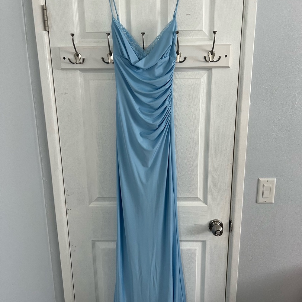 Lucy in the Sky Light Blue Maxi Dress